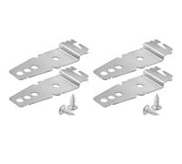 Lot de 4 supports de lave-vaisselle avec vis de rechange pour 8269145 modèles compatibles avec clips de lave-vaisselle en acier inoxydable pour machines à laver et sèche-linge