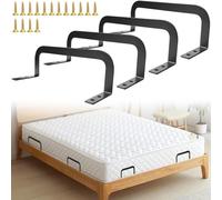 Lot de 4 supports de matelas antidérapants avec fonction antidérapante, support de matelas, butoir de matelas antidérapant avec 16 vis pour matelas de 10 à 30 cm d'épaisseur