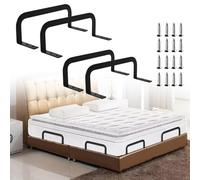 Lot de 4 supports de matelas antidérapants - Pour cadre de lit - À visser - Pour matelas de 10 à 30 cm