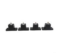 Lot de 4 supports de montage anti-vibrations en caoutchouc pour climatiseurs, amortisseurs robustes pour réduire le bruit et les vibrations
