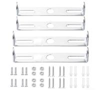 Lot de 4 supports de montage pour plafonnier avec construction en acier au carbone et tous les composants d'installation nécessaires pour une utilisation en intérieur