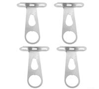 Lot de 4 supports de montage solides pour vélos électriques et VTT supportant à la fois le panier et l'assemblage léger (argent)