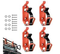 Lot de 4 supports de pale, résistants à dégagement rapide, support mural pour outils et porte-bagages - pour garage, bateau, exploration, véhicule, multifonction, SUV, fourgonnette, remorque