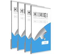Lot de 4 supports de panneau en plexi en acrylique transparent avec ruban adhésif 3M, panneau mural, mémo, porte-menu pour bureau, maison, magasin, restaurant, sans perçage