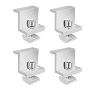 Lot de 4 supports de panneau solaire, fixation d'angle en Z, borne d'extrémité solaire 30 mm, bornes de module solaire, support de module PV pour centrale de balcon, toit en brique, toit plat