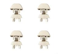 Lot de 4 supports de pare-soleil fixes avec code OEM 6R0857561 pour Passat, Polo, Skoda (Beige)