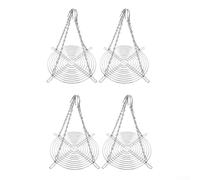 Lot de 4 supports de plantes en acier robuste pour grands pots et jardins