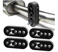 Lot de 4 supports de pot d'échappement en caoutchouc, 4 trous, silentbloc, pour échappement ou autres pièces automobiles
