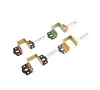 Lot de 4 supports de rail de lit robustes en forme de U pour réparation de tête de lit - Charnières de lit en acier laminé à froid 32 à 40 mm (doré, 40 mm)