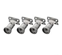 Lot de 4 supports de rampe d'escalier en acier inoxydable 304 pour poteaux de main courante, support décoratif robuste, finition argentée, compatible