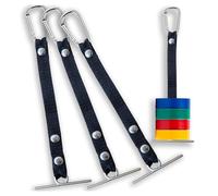 Lot de 4 supports de ruban adhésif électrique pour entrepreneur électrique, organiseur de gadgets avec bande à clip pour entrepôt, construction, cloison sèche, voiture, électricien