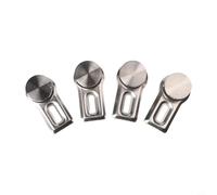 Lot de 4 supports de serrage fiables pour un montage sûr sur les miroirs lourds et l'art du verre