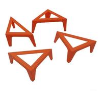 Lot de 4 supports de toile portables pour tableaux de peinture, supports stables conçus pour une utilisation en acrylique pour verser (orange)