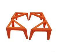 Lot de 4 supports de toile pour verser la peinture avec support ferme pour toiles en acrylique, adaptés pour les studios de peinture, les écoles et les activités de plein air (orange)