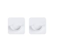 Lot de 4 Supports de Tringle à Rideaux en Forme de U en Plastique sans perçage pour Tringle de Douche, Crochet en Plastique Autocollant pour penderie, pour la Maison ou la Salle de Bain