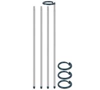 Lot de 4 supports de tronc Excorable pour entraînement vertical - Stabilité toutes saisons avec cadre léger et structure antirouille pour roses, calendules et légumes en pot