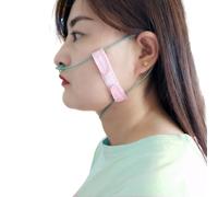 Lot de 4 supports de tube d'oxygène pour le visage - Sangle de canule nasale confortable pour tube d'oxygène