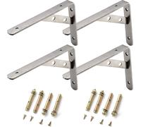 Lot de 4 Supports d'étagère pour charges lourdes-Support multifonction en métal pour étagère à fleurs pour jardin,décoration de maison (200 x 140 mm)