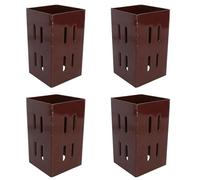 Lot de 4 supports d'extension de poteau de clôture 75 mm x 75 mm