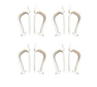 Lot de 4 supports latéraux pour siège de toilette en PP avec installation manuelle pour de siège de toilette et tâches d ' entretien à domicile