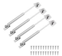 Lot de 4 supports levage 25, cm longueur à fermeture douce, amortisseurs gaz, charnières, support sécurité, accessoires/chocs for armoire cuisine, tatami, coffre jouets, casier(100N)