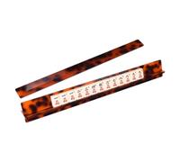 Lot de 4 supports magnétiques de mahjong portables, alignement de haute précision avec construction antidérapante, acrylique et aimants de qualité industrielle, équipement au style élégant, outil pour