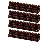 Lot de 4 supports magnétiques pour mahjong avec poussoirs en acrylique | Porte-mahjong antidérapant pour maison, vacances, voyage, fête, activités de plein air, bureau