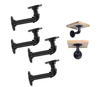 Lot de 4 supports muraux en forme de tuyau, 15,2 x 7,6 cm pour décoration d'intérieur