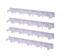 Lot de 4 supports muraux for bouteilles d'épices, rangement de cuisine, fixation murale for ingrédients, clip adhésif en plastique, organisateur d'armoire, crochets de porte, support de bocaux(4PCS)