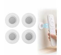 Lot de 4 supports muraux magnétiques autocollants pour télécommande Blanc | Avec support magnétique, barre magnétique, pour télévision, climatiseur, sans perçage