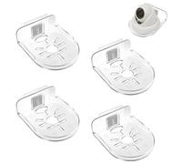 Lot de 4 supports muraux pour appareil photo, étagère de caméra de sécurité, support mural sans perçage, pour babyphone, garage et plus encore, support pour intérieur et extérieur