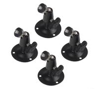 Lot de 4 supports muraux pour caméras de sécurité, support inclinable réglable pour vidéosurveillance, construction en métal et ABS pour un soutien solide