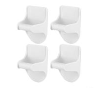 Lot de 4 supports muraux pour flacon pulvérisateur, supporte jusqu'à 2,3 kg, plastique ABS solide, parfait pour organiser les bouteilles dans la cuisine, la salle de bain et le porche