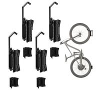 Lot de 4 Supports Muraux Vélo Maclean MC-171 Acier Réglable Charge 35kg
