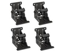 Lot de 4 supports pliables robustes, charnière autobloquante à 90 degrés pour pieds de table pliants, pieds de lit et pieds de bureau - Capacité de 226,8 kg, support de support pliable de 6,8 x 6,2 cm