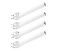 Lot de 4 supports pour antenne satellite en fer jusqu'à 6 kg par pièce, support d'antenne universel avec diamètre de mât 4,2 à 8,9 cm, support de balcon, support pour lampes solaires, antenne TV