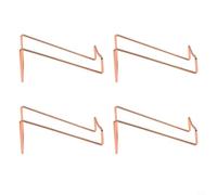 Lot de 4 supports pour bouteilles de vin et d'alcool avec base et polissage fin pour une intégration parfaite dans les espaces de vie (or rose)