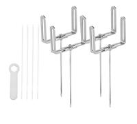 Lot de 4 supports réglables pour tuyau de descente en acier galvanisé pour supports de drainage et installation facile