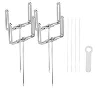 Lot de 4 supports réglables pour tuyau de descente en acier galvanisé pour supports de drainage et installation facile