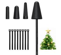 Lot de 4 supports universels PSC pour cime de sapin de Noël - Stabilisateur universel - S'adapte à tous les types de base pour sapin de Noël vivant et arbre de Noël artificiel - Décoration d'Halloween