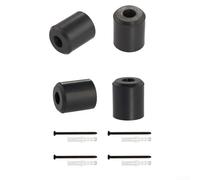 Lot de 4 supports verticaux de planche de ski pour rangement mural, fixations en caoutchouc durable pour tous les types de snowboard, design peu encombrant avec style industriel minimaliste, comprend