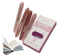 Lot de 4 surligneurs esthétiques à double pointe - Surligneurs esthétiques et lisses - Marqueurs de protection des yeux pour journal, mise en évidence de Planernot