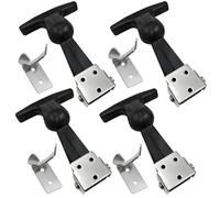 Lot De 4 T Flexible Attaches Capot De, Supports De Capot Élastiques En, Loquets De Traction En Caoutchouc, Attache Capot Caoutchouc Pour Tracteur, Remorque De Voiture, Camion, Voiture, Engin De