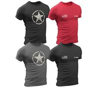 Lot de 4 t-shirts vintage de l'armée américaine, Classics #3, L