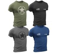 Lot de 4 t-shirts vintage de l'armée américaine, Classics #6, L
