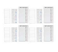 Lot de 4 tableaux de tâches pour enfants, tableau de routine coulissant pour faire la liste de mes tâches, liste de contrôle de camping-car, tableau de planification des tâches (MYCHORES)