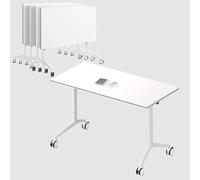 Lot de 4 tables de conférence pliables de 1,8 m pour bureau et salle de esign portable, rangement facile, idéales pour les événements et la formation