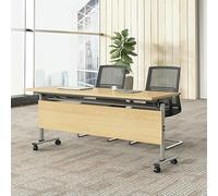 Lot de 4 tables de conférence pliantes modernes avec roulettes - Bureau portable pour réunions, postes de travail multi-usages, design peu encombrant