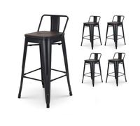 KOSMI - Lot de 4 Tabourets de bar en métal noir mat et assise en bois foncé avec dossier, chaise de bar Tabouret métal et bois haut hauteur 66cm idéal pour une table de 90cm Noir https://www.fnac.com/mp44585307/KOSMI-Lot-de-4-Tabourets-de-bar-en-metal-noir-mat-et-assise-en-bois-fonce-avec-dossier-chaise-de-bar-Tabouret-metal-et-bois-haut-hauteur-66cm-ideal-pour-une-table-de-90cm/w-4?oref=0f8d762d-d41b-f357-da04-cad139d5aadd