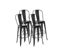 Lot de 4 tabourets de bar industriel